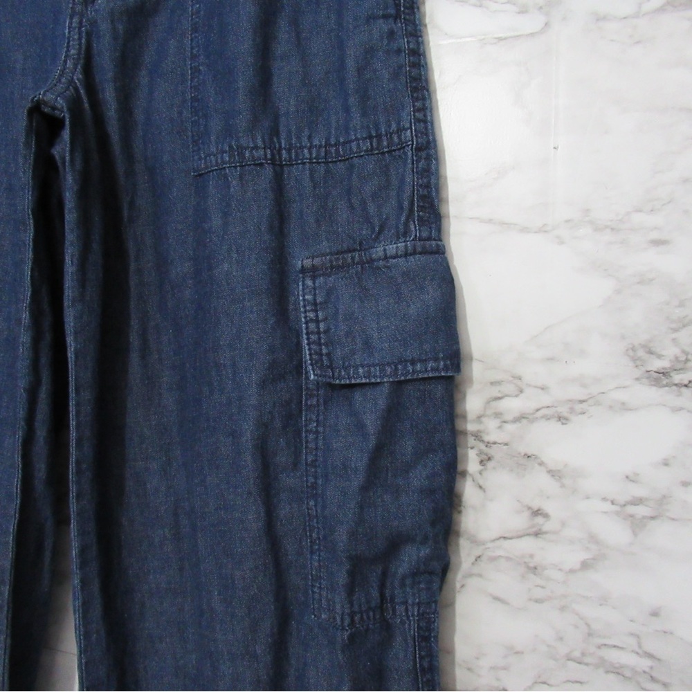 DKNY Chambray Casual Cargo Pants Size 4 - Picture 5 of 16